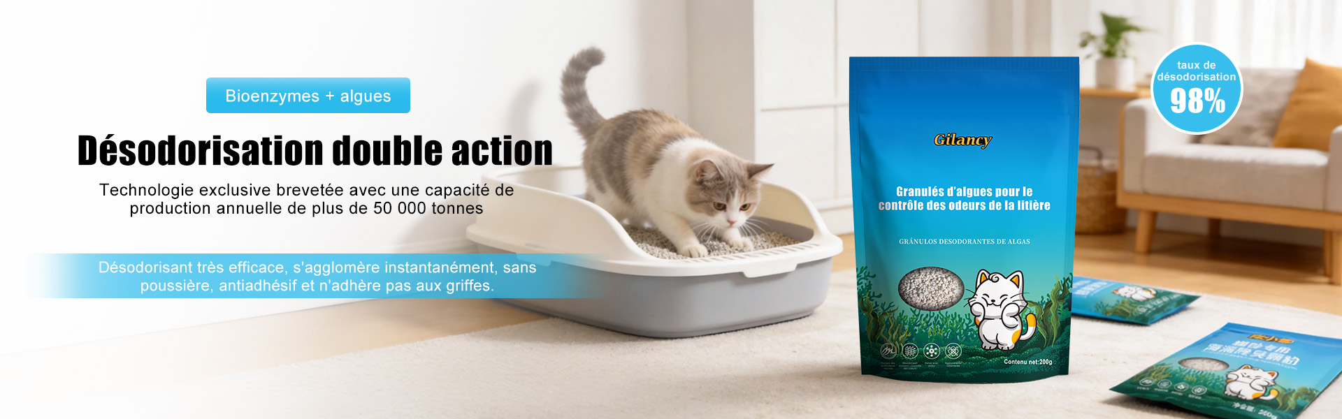 Gilancy fournisseur de litière pour chat