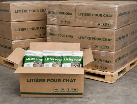 Solutions d’emballage OEM pour litière pour cha