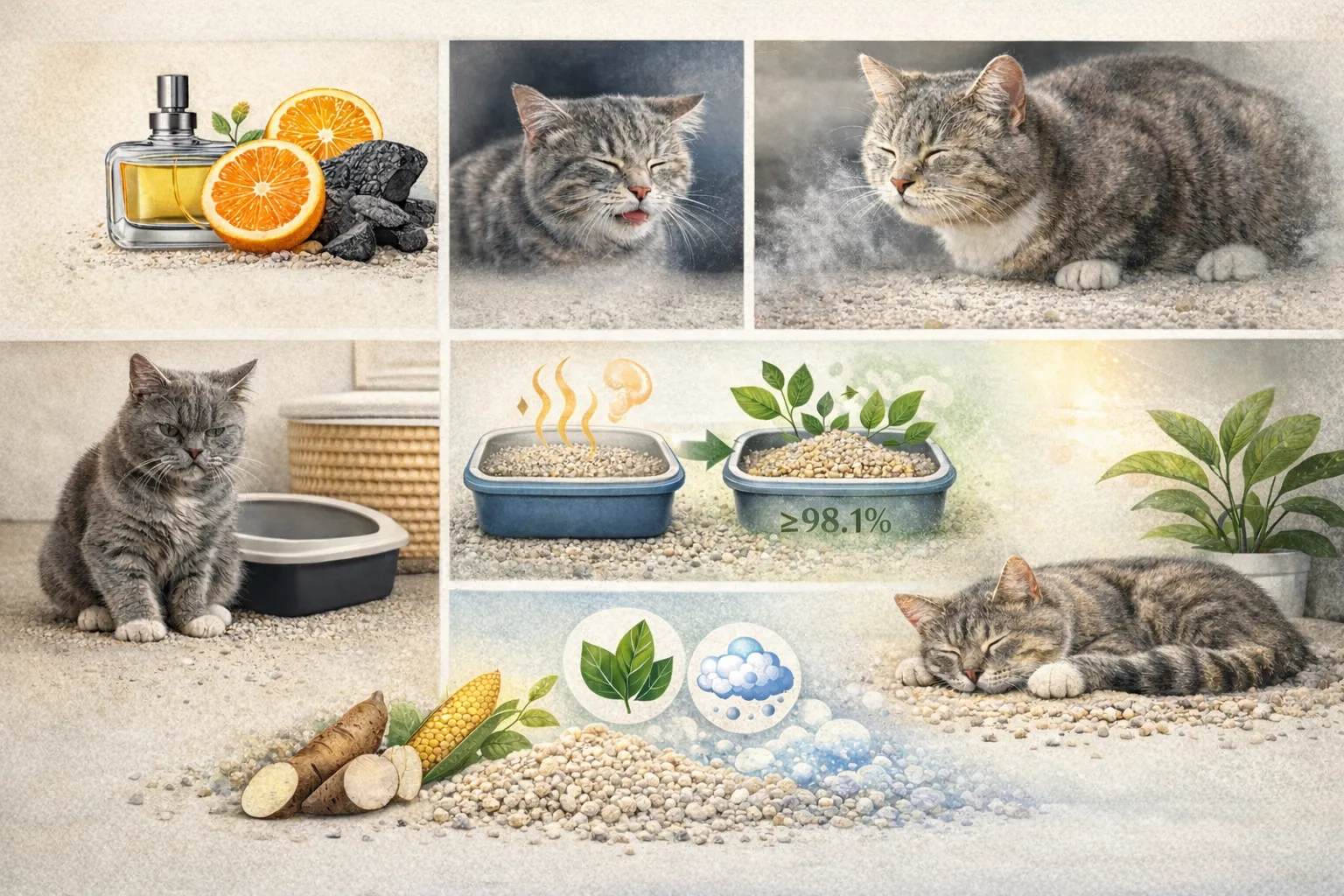 Les risques cachés de la litière parfumée pour chats Pourquoi une litière végétale sans parfum est u
