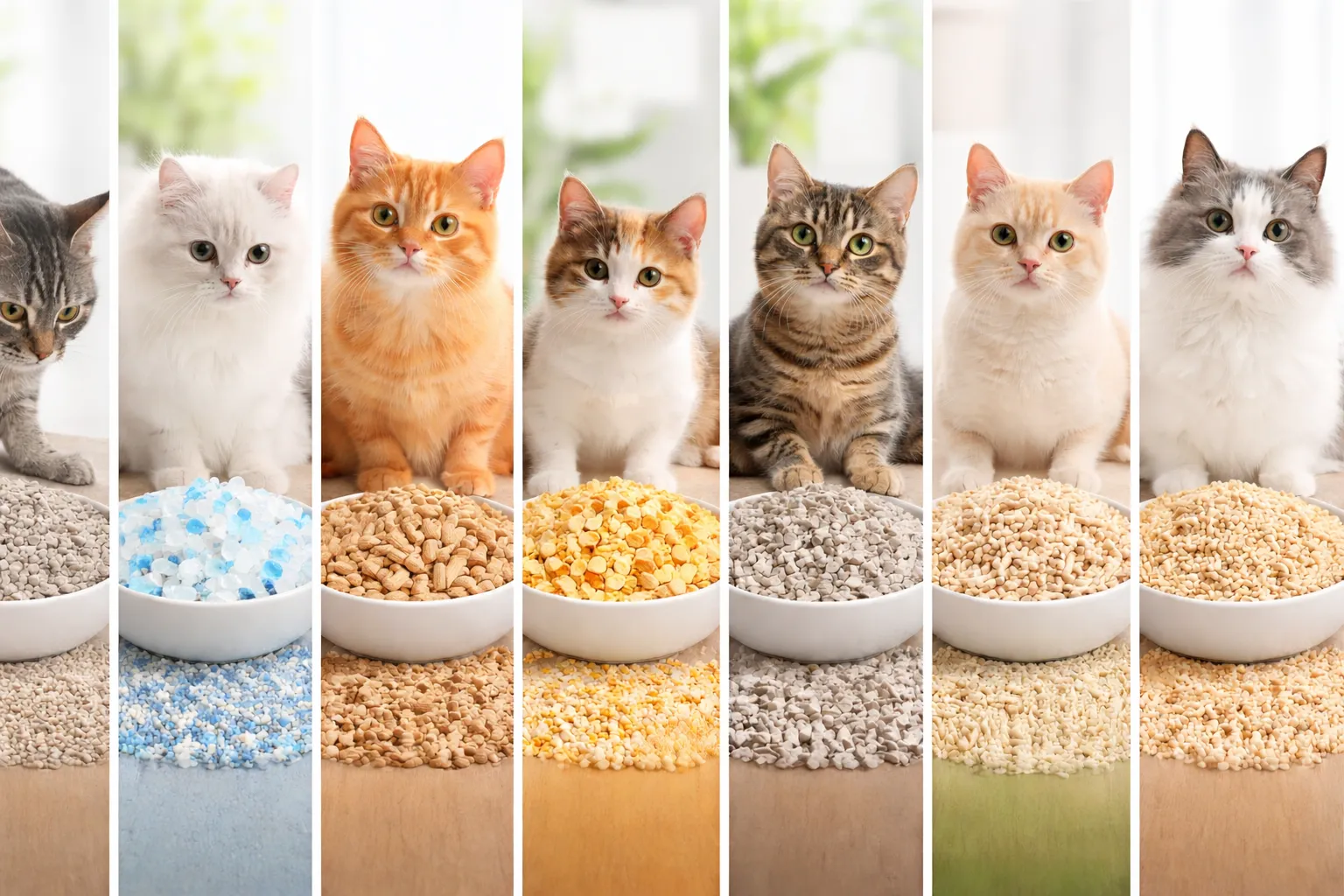 Types de litière pour chats : guide complet pour bien choisir