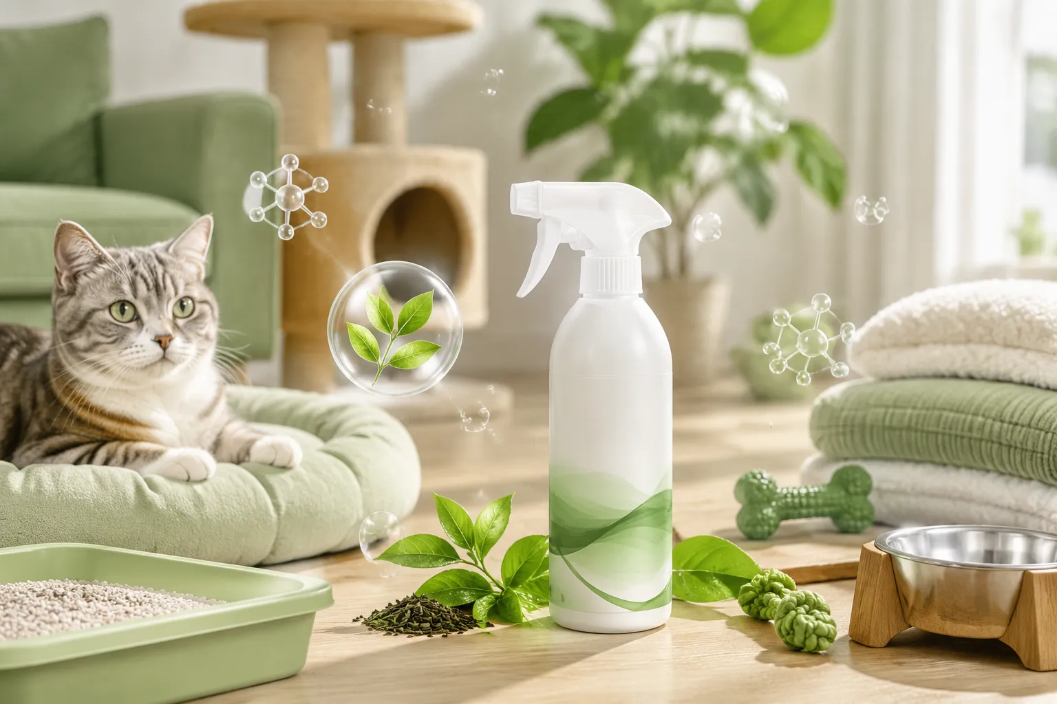 Comment utiliser correctement le spray désodorisant enzymatique pour animaux Gilancy