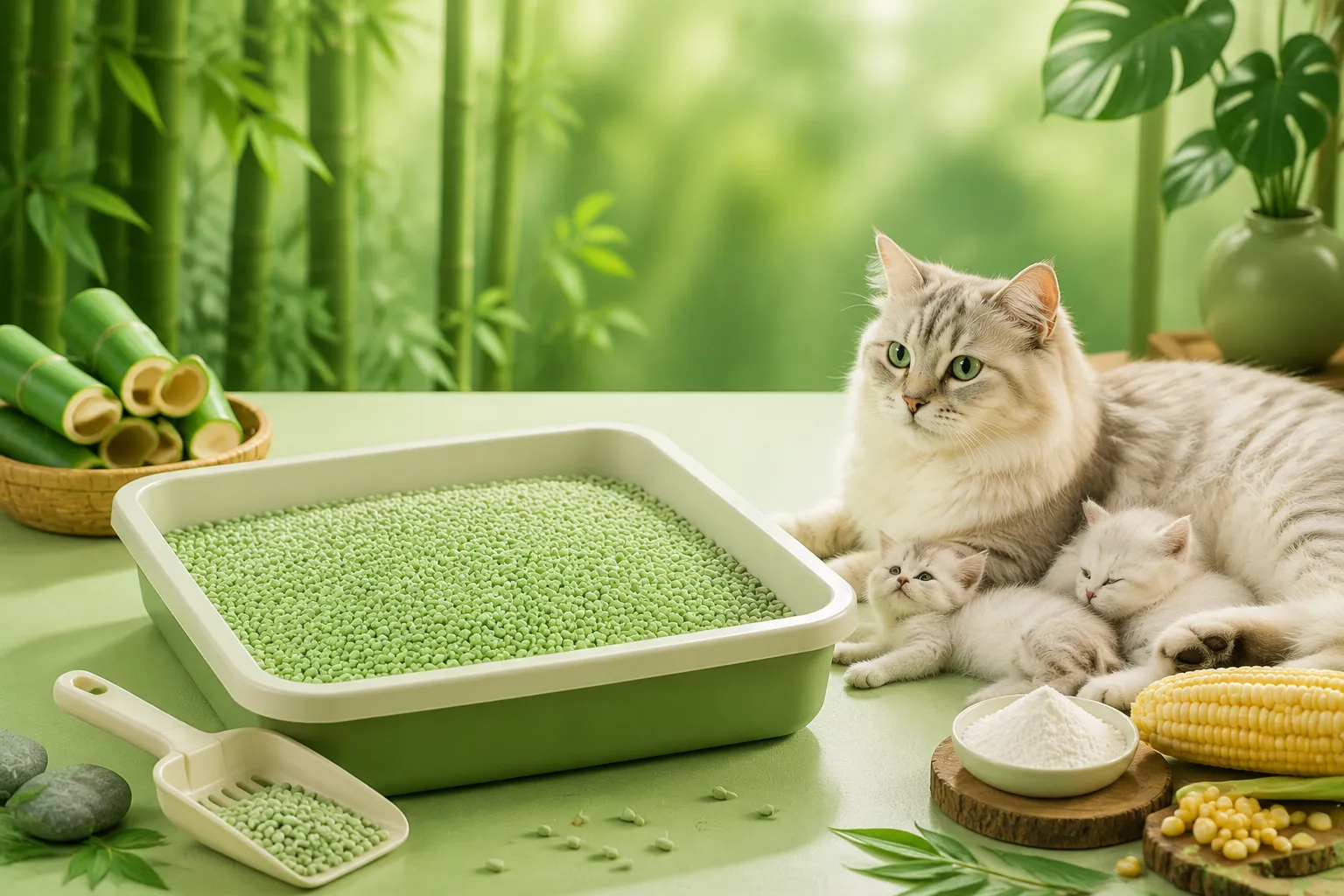 Meilleure litière pour chatons, chats enceintes et chats sensibles