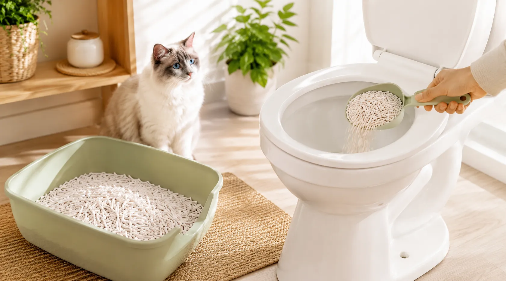 Peut-on Jeter la Litière pour Chat en Tofu dans les Toilettes ?