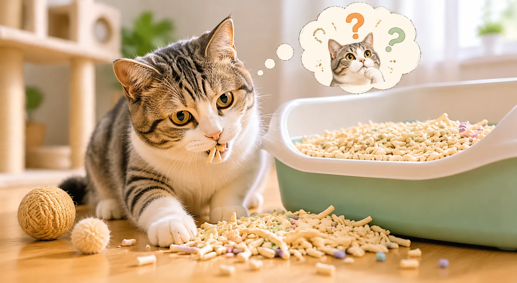 Pourquoi mon chat adulte commence-t-il soudainement à manger de la litière ?