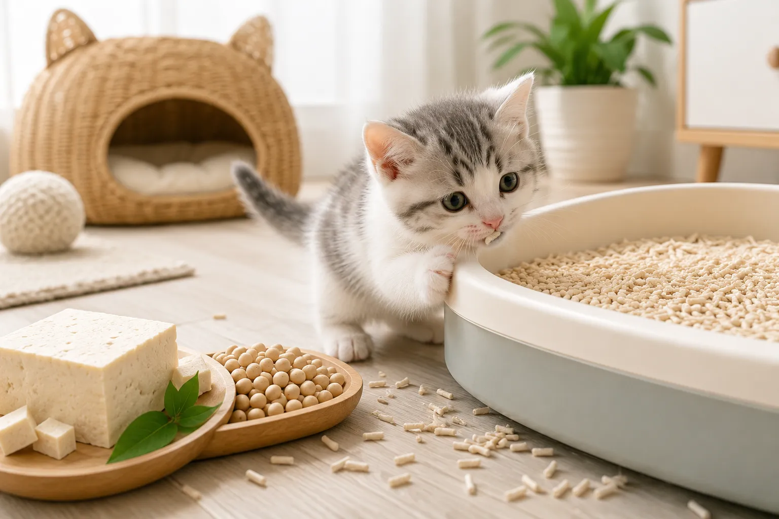​Les chatons peuvent-ils manger de la litière en tofu en toute sécurité ?